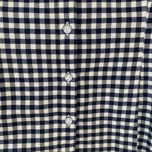 Brooks Brothers Black and White Checkered Button Down Shirt - Picture 5 of 7